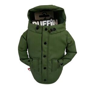 Puffin Drinkwear The Rain Coat Beverage Sleeve Olive Green